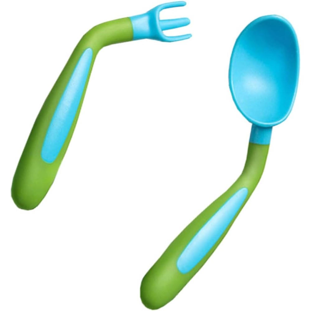 BESPORTBLE baby feeding spoon and fork set front view premium training utensils