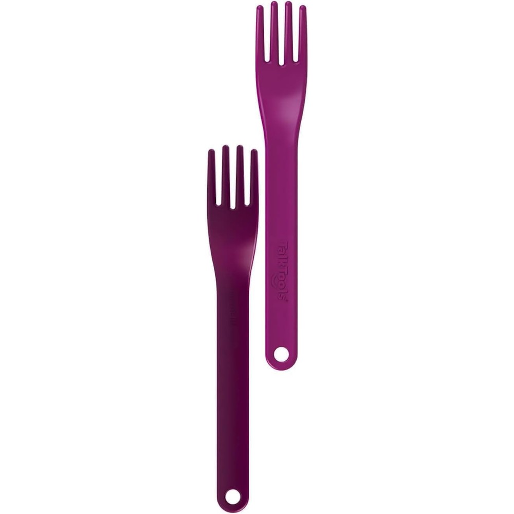 TalkTools Magenta Fork professional sensory feeding tool front view