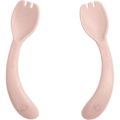 Green Sprouts Sprout Ware Handy Sporks Light Grapefruit front view