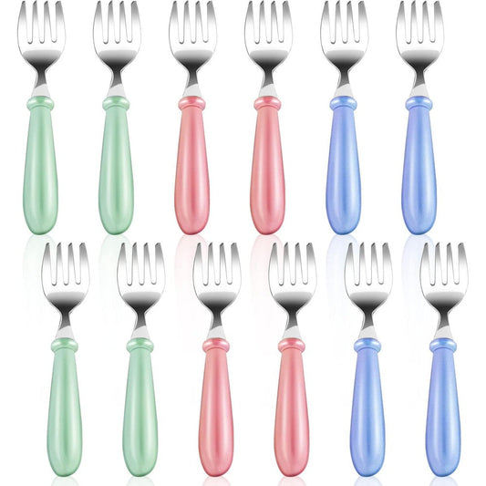 Kincongi 12 Pieces Toddler Forks Front View