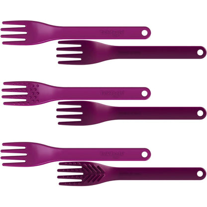 TalkTools Magenta Fork front view for oral therapy