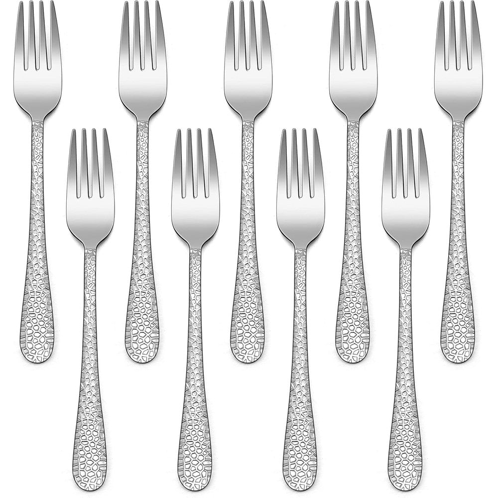 HaWare 9-piece stainless steel kids fork set front view