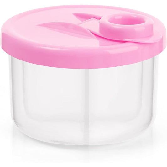 Accmor baby formula dispenser pink front view on the go baby travel essential