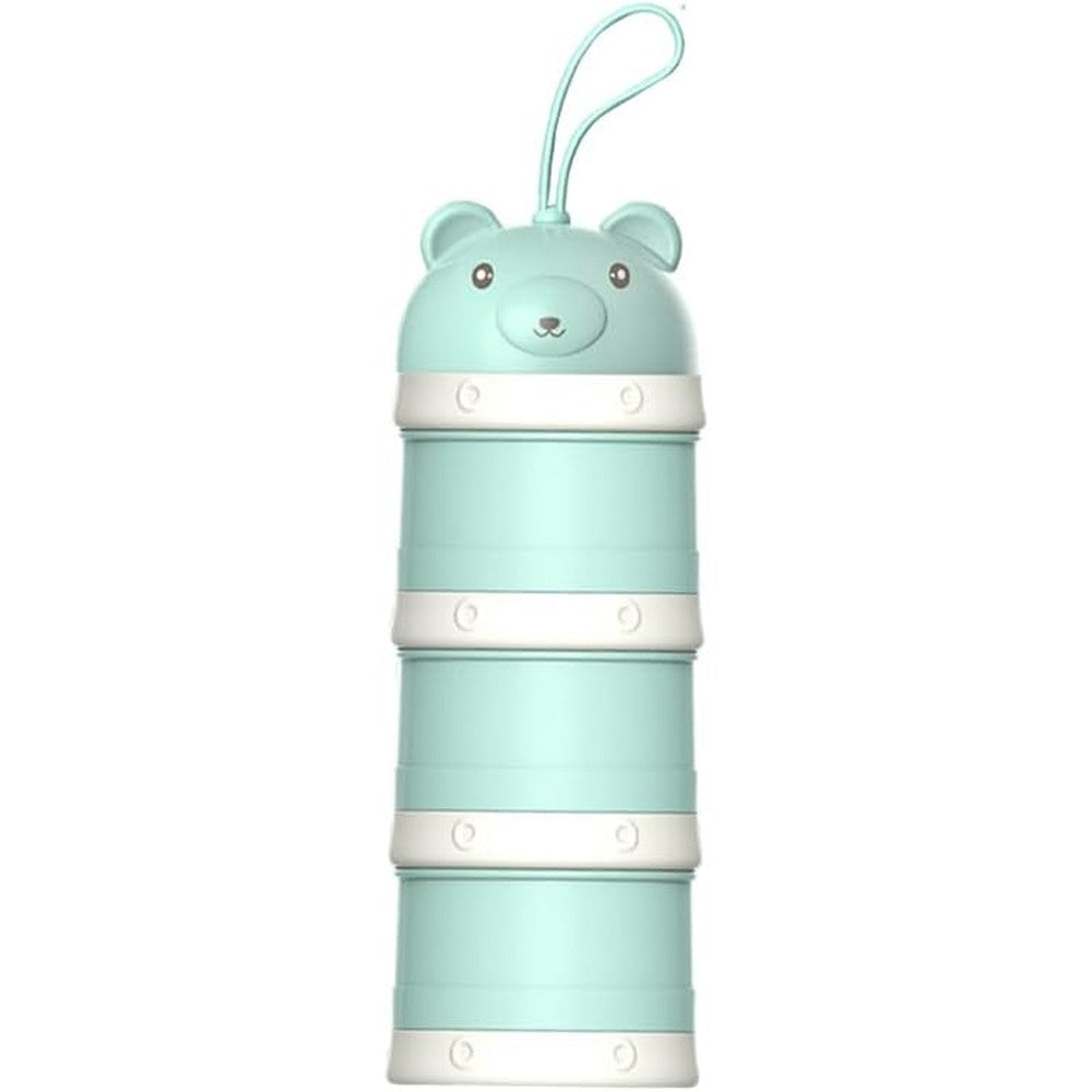 NCVI Baby Formula Dispenser front view green portable milk powder container with scoop