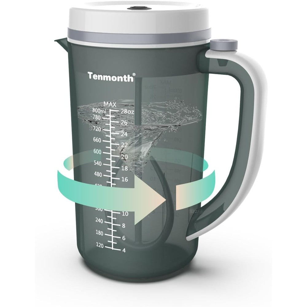 Tenmonth electric baby formula mixer pitcher front view for clump free feeding preparation