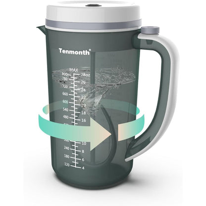 Tenmonth electric baby formula mixer pitcher front view for clump free feeding preparation