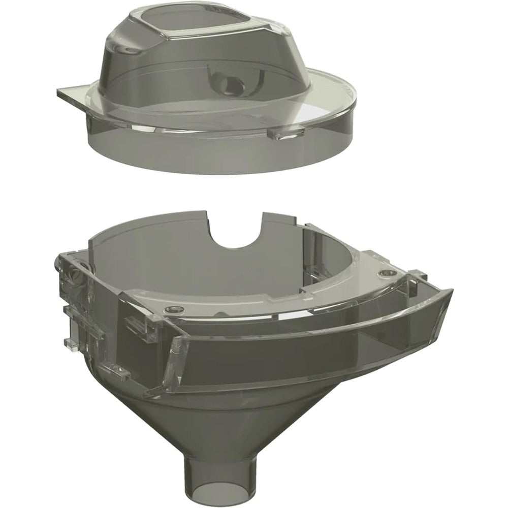 Baby Brezza Formula Pro Mini Replacement Funnel and Cover front view grey color spare part