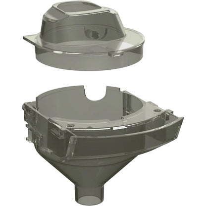 Baby Brezza Formula Pro Mini Replacement Funnel and Cover front view grey color spare part