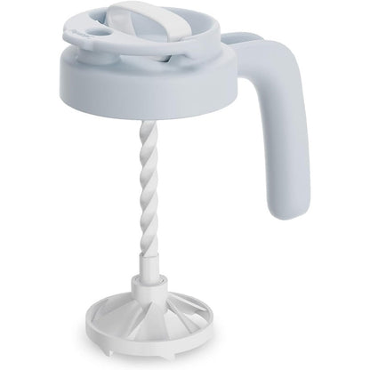 Papablic formula mixing pitcher lid blue front view for baby feeding preparation