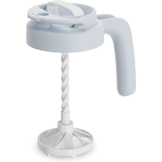 Papablic formula mixing pitcher lid blue front view for baby feeding preparation