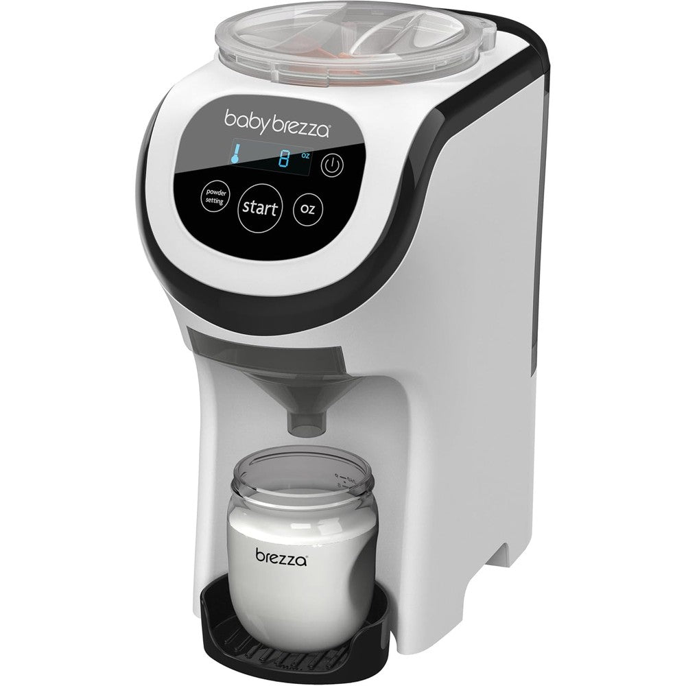 Baby Brezza Formula Pro Mini baby formula maker front view in white