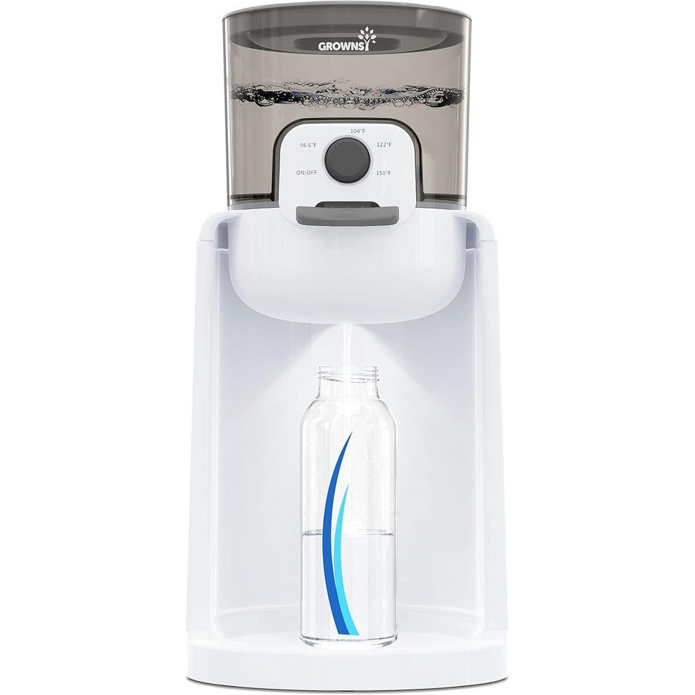 GROWNSY instant baby bottle warmer front view on kitchen counter