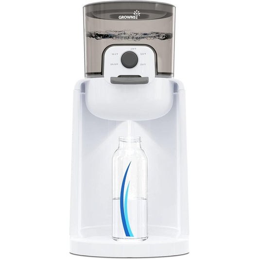GROWNSY instant baby bottle warmer front view on kitchen counter