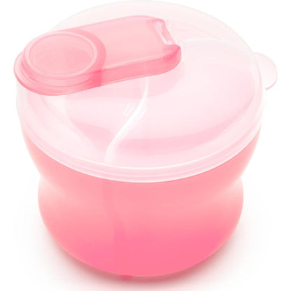 Munchkin formula dispenser pink front view for travel baby feeding