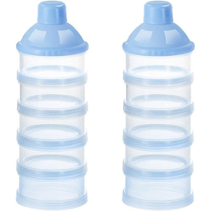TARREXO Accmor formula dispenser front view showing blue five layer stackable container