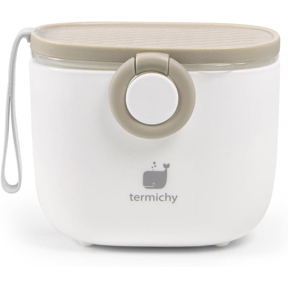 Termichy baby formula dispenser warm grey front view portable container for travel