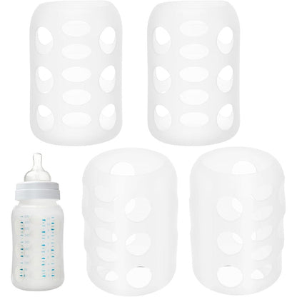 Toyandona silicone baby bottle covers set of 4 front view
