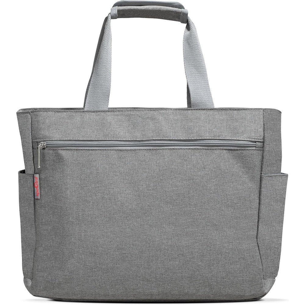 Spectra grey breast pump tote bag front view for storage