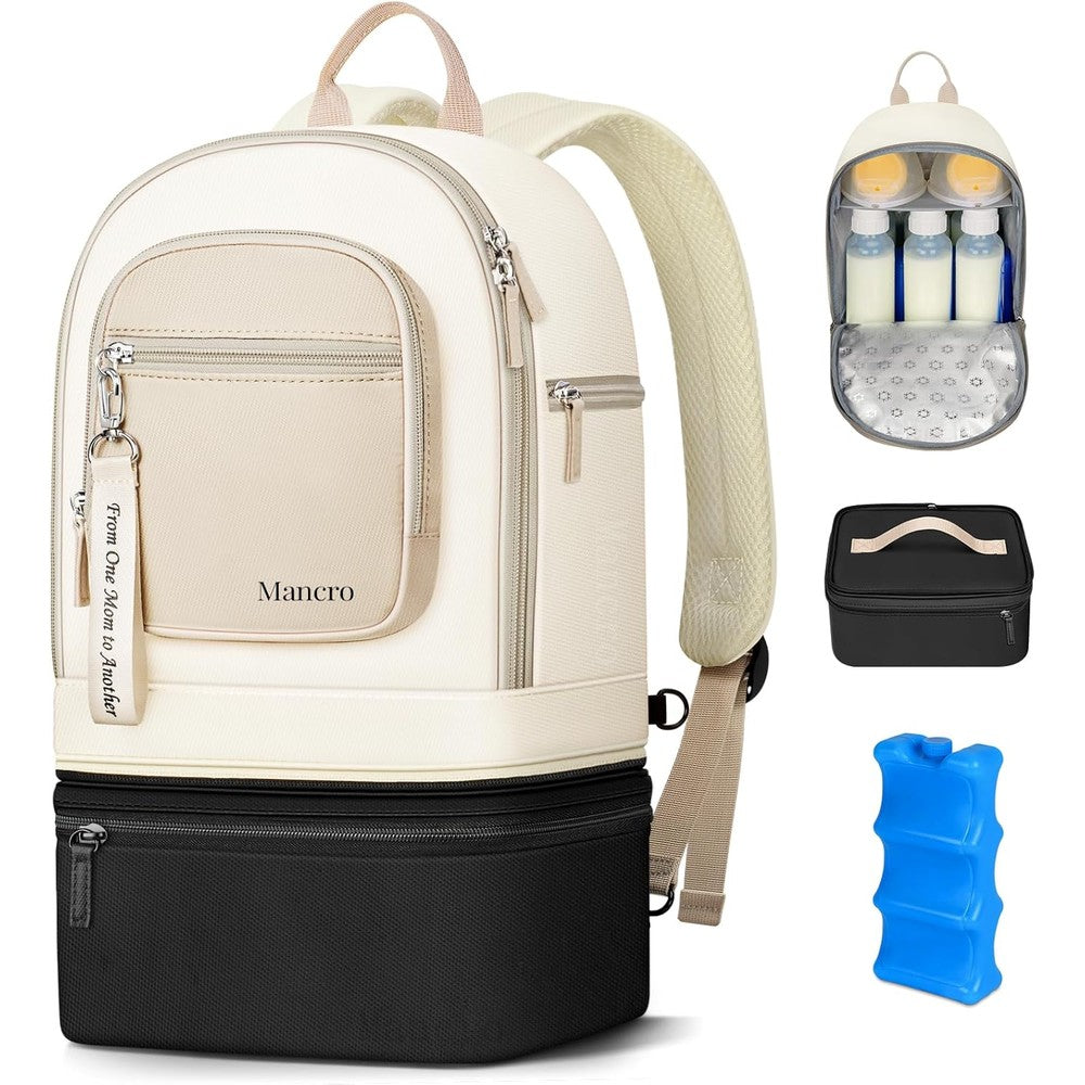 Mancro Detachable Breastmilk Cooler Bag front view for nursing moms.