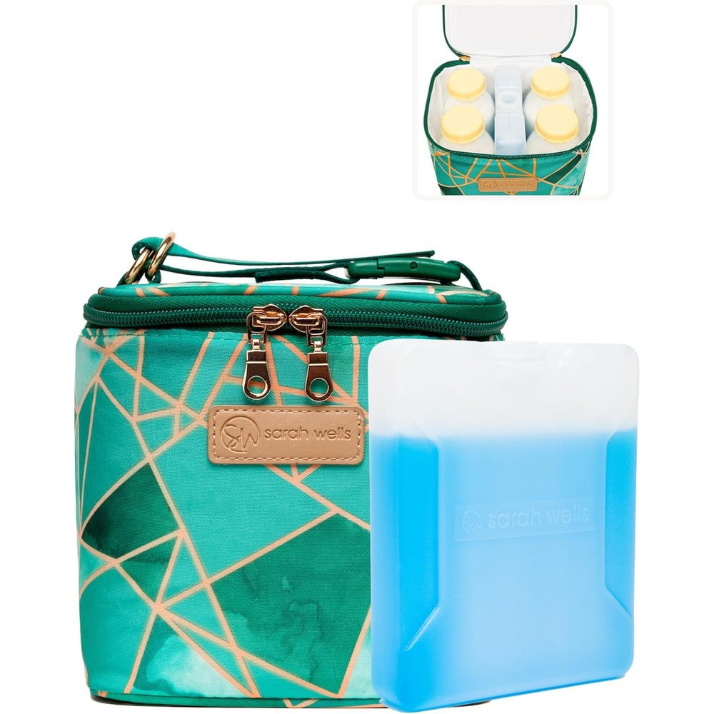 Sarah Wells Cold Gold breastmilk cooler bag front view