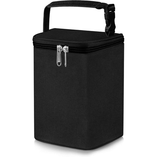 Accmor insulated breastmilk cooler bag front view black