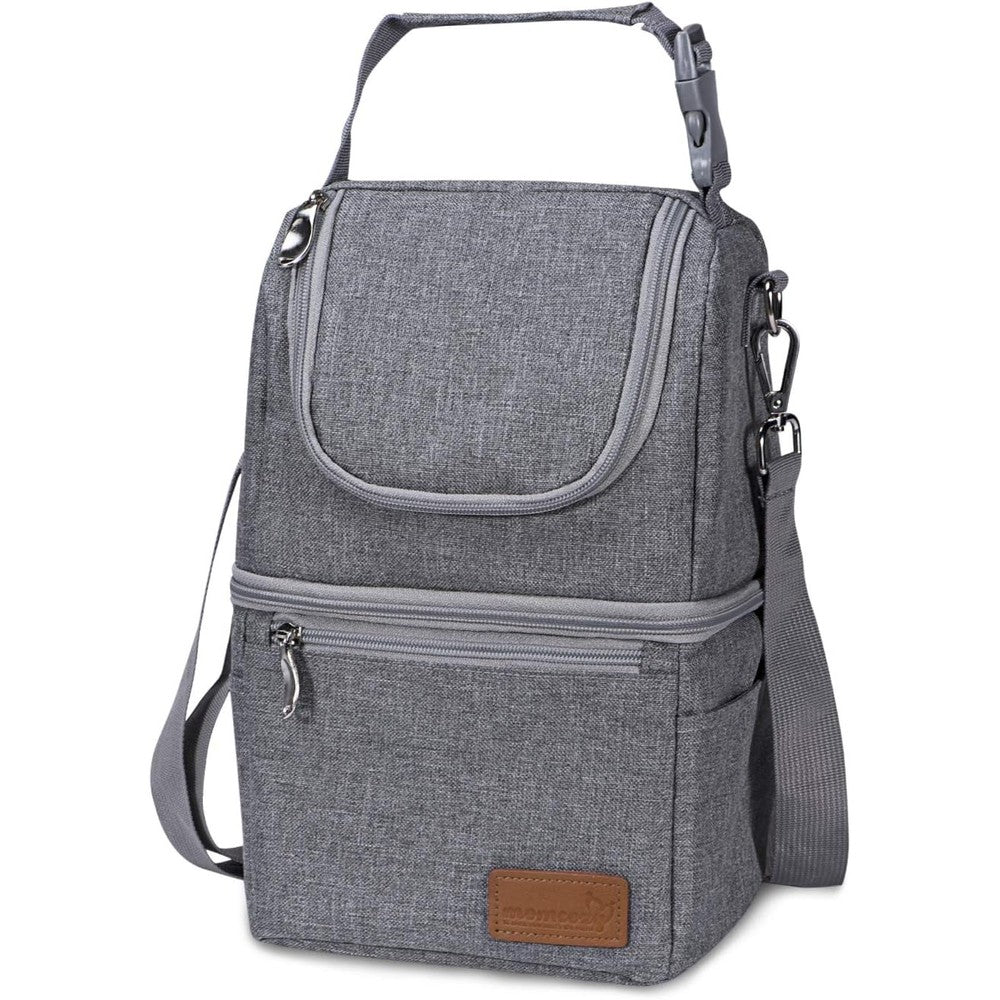 Momcozy insulated baby bottle bag front view