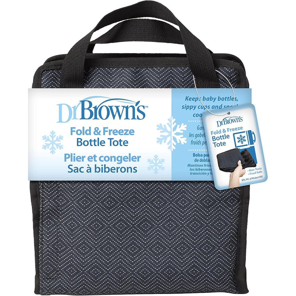 Dr. Brown's Fold and Freeze Bottle Tote black front view