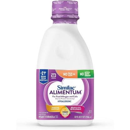 Similac Alimentum Hypoallergenic Ready to Feed Infant Formula 32 Fluid Ounce front view