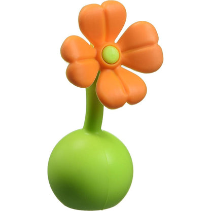 Haakaa Silicone Breast Pump Stopper Orange front view spill proof milk saver accessory