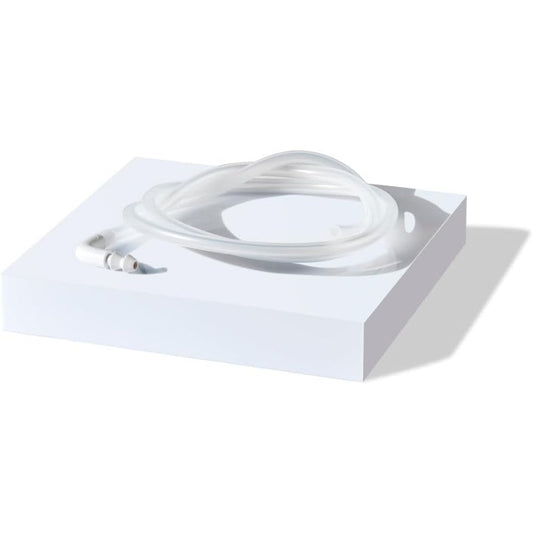 Willow Wave Tubing Set front view showcasing transparent silicone replacement hose