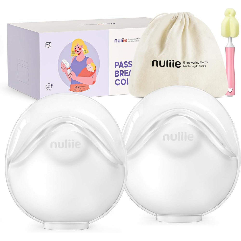 Nuliie silicone breast milk collectors front view wearable manual pump essentials