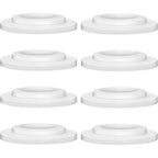 Maymom Sealing Disk 8 count pack front view showcasing compatible design for wide mouth baby bottles.