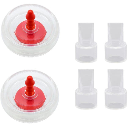 Weirical breast pump replacement parts front view showing silicone diaphragm and duckbill valve.