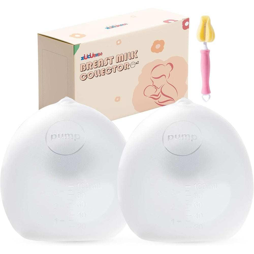 Haakaa silicone breast milk collector pack of two front view authentic baby care product
