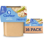 Gerber Stage 2 Banana Apple Pear Puree 16 Pack front view