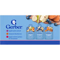 Gerber Stage 2 Fruit and Veggie Favorites puree pouches front view