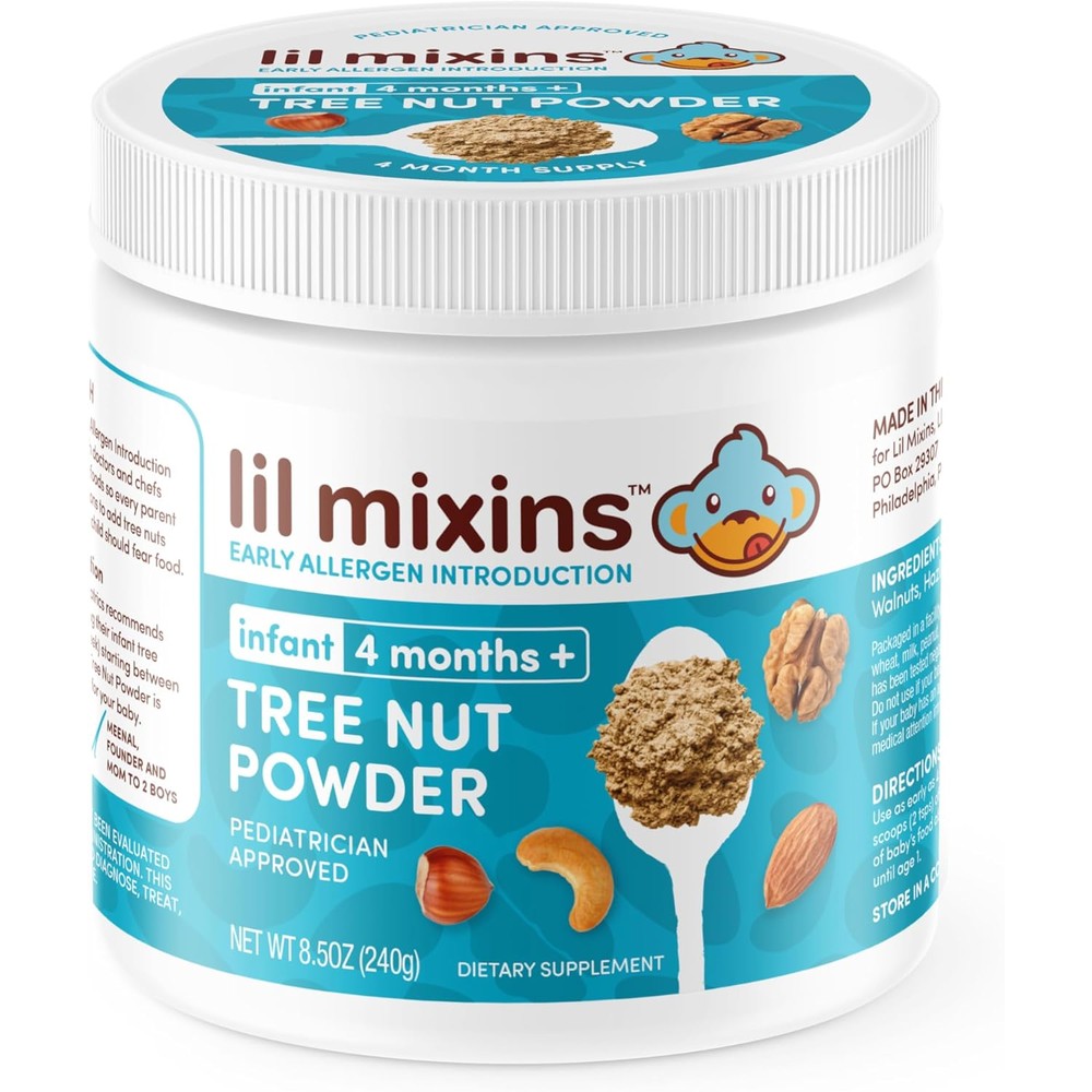 Lil Mixins Tree Nut Early Allergen Introduction Powder front view
