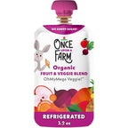 Once Upon A Farm Organic OhMyMega Veggie pouch front view