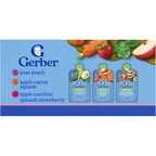 Gerber Stage 2 Organic Fruit and Veggie variety pack front view