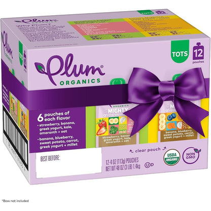 Plum Organics Mighty 4 Organic Toddler Food Variety Pack front view