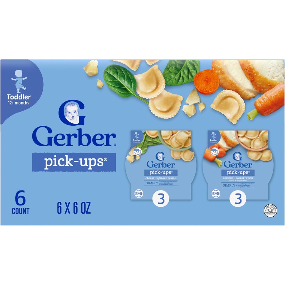 Gerber toddler food ravioli multipack front view