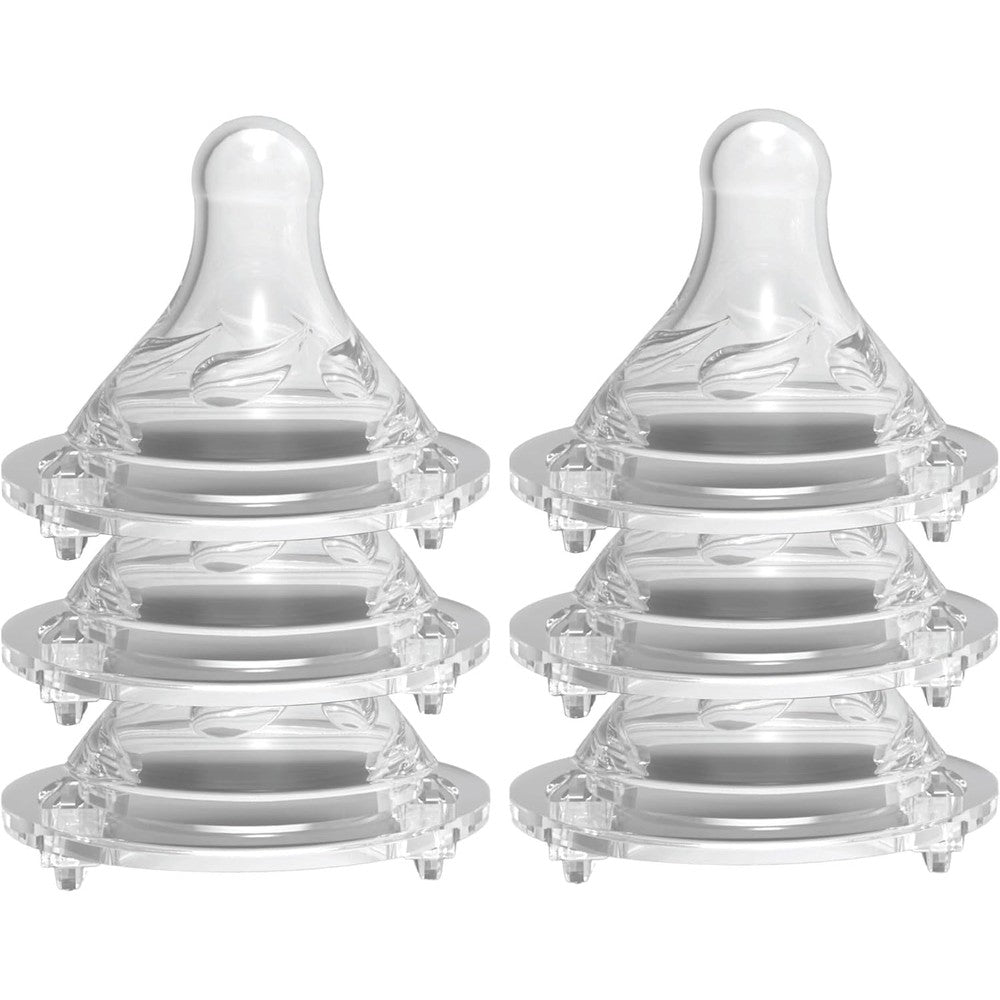 Avima Baby anti colic nipples for wide neck bottles front view pack of six