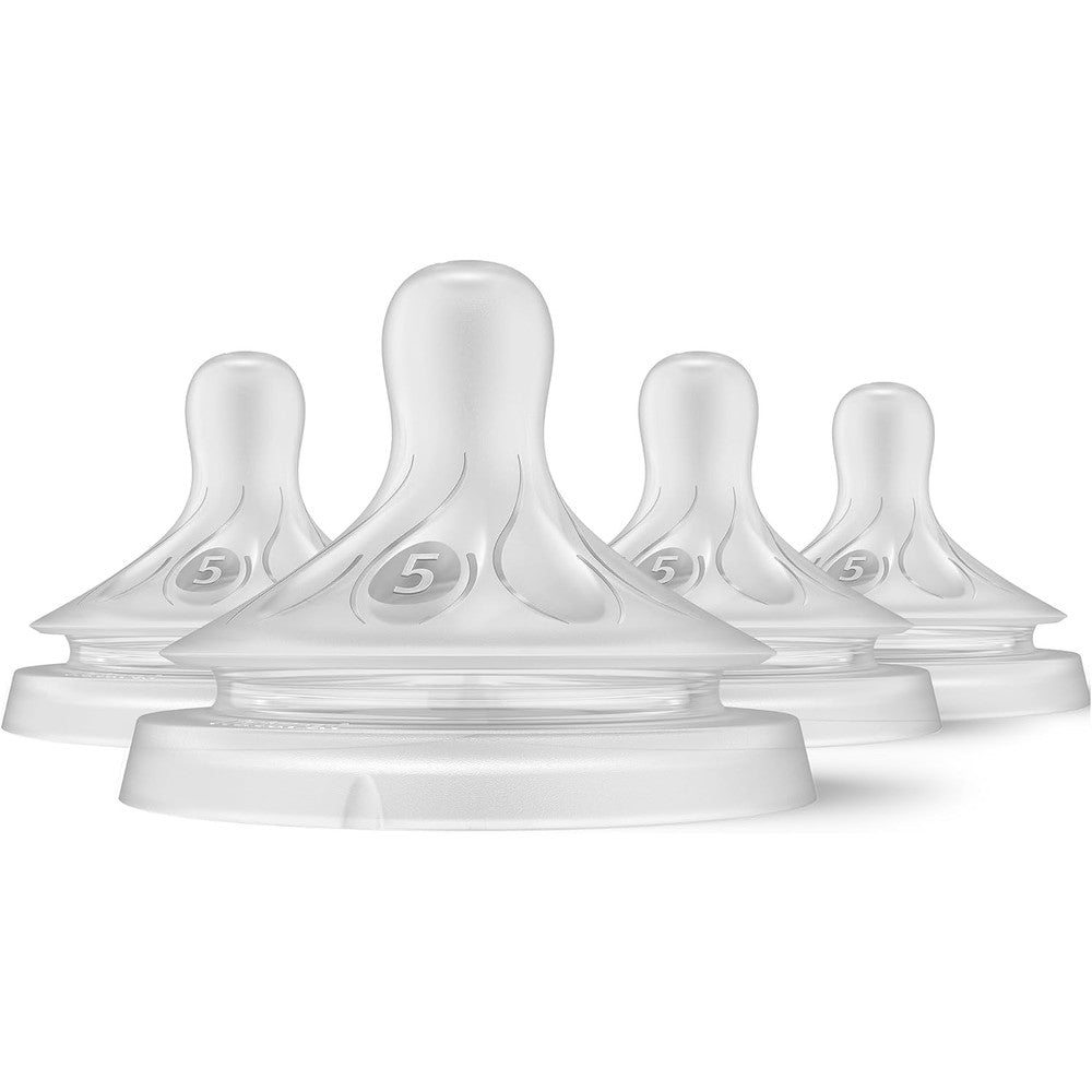 Philips Avent Natural Response Nipples extra fast flow five four pack front packaging view