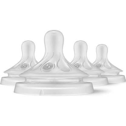 Philips Avent Natural Response Nipples extra fast flow five four pack front packaging view