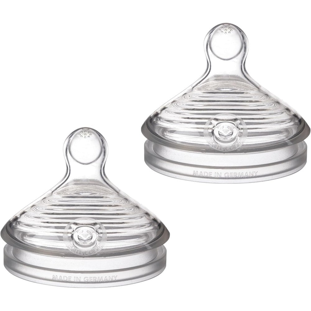 NUK Simply Natural slow flow baby bottle nipples front view retail packaging