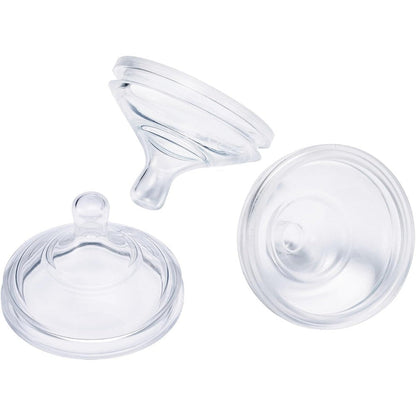 Boon Nursh silicone baby bottle nipples fast flow 3 count pack front view