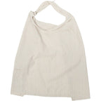 My Brest Friend linen blend nursing cover front view with beige stripes