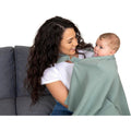 Evergrwn multi-use privacy nursing cover in sage green front view