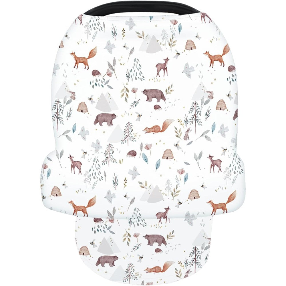Terriboo nursing cover animal print front view