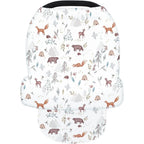 Terriboo nursing cover animal print front view